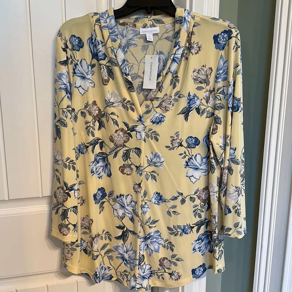 NWT Charter Club blouse, size XL, super cute
